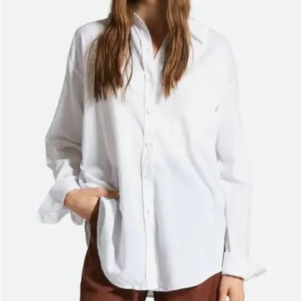 Brixton Women's Classic White Button Down Shirt